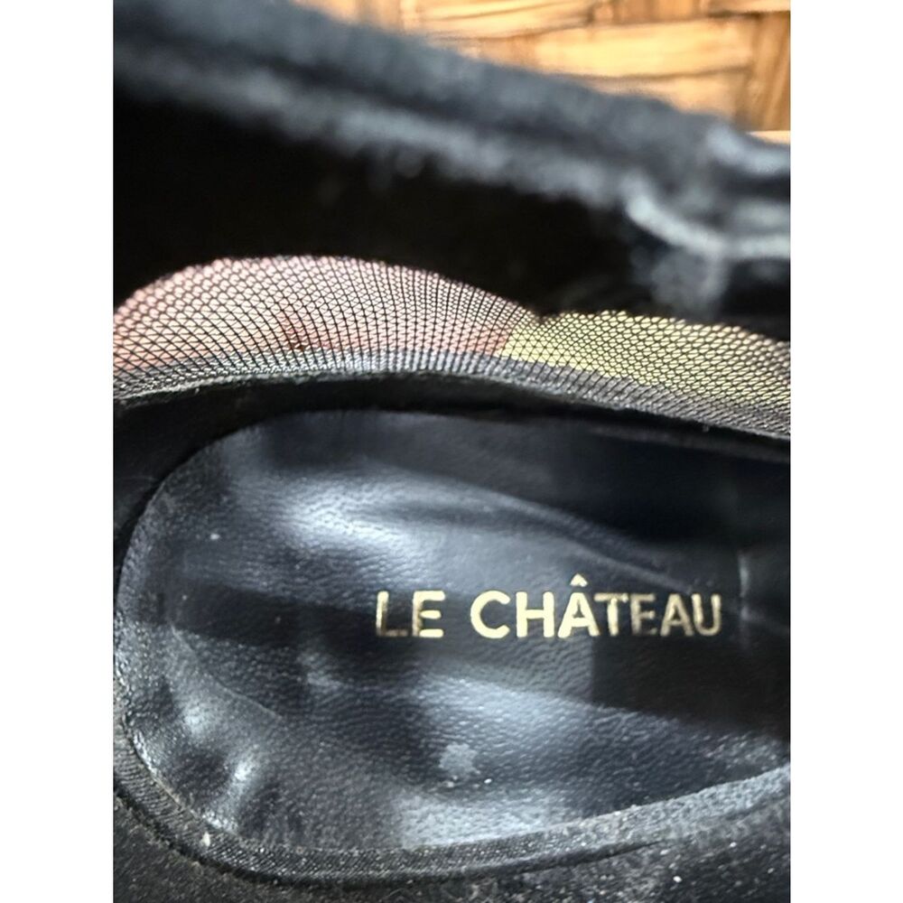 le chateau Black Crystal Mesh Platform Stiletto Pumps - Picture 6 of 6
